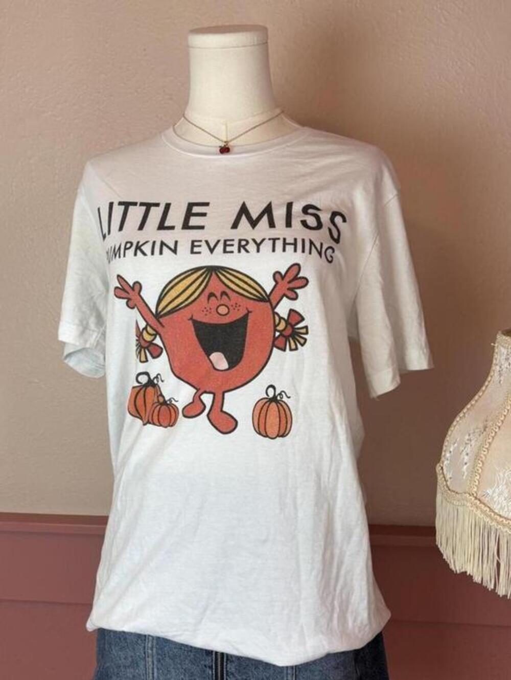 little miss pumpkin everything fall tshirt